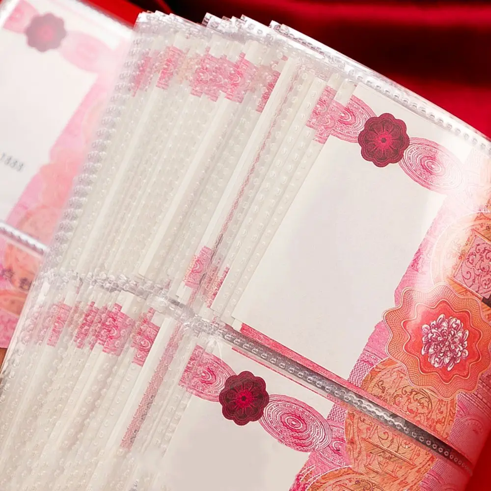 PU Leather Money Savings Binder Waterproof Refillable Cash Budget Binder Storage Wallet Portable Savings Notebook