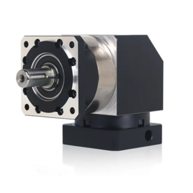 High Precision Helical Flange Mounted Planetary Reducer 60/80/90 Servo Stepper Motor Right Angle 1-100:1 Ratio Robot Machinery