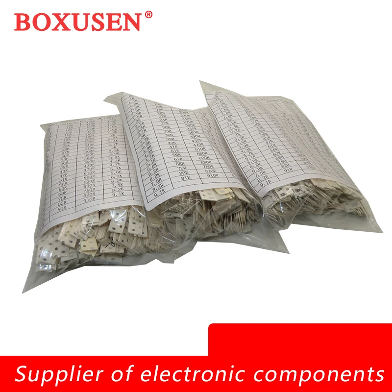 146ValuesX20pcs=2920pcs 0603 0805 1206 5% SMD Resistor Assorted kit 0R - 1M ohm Resistors Set