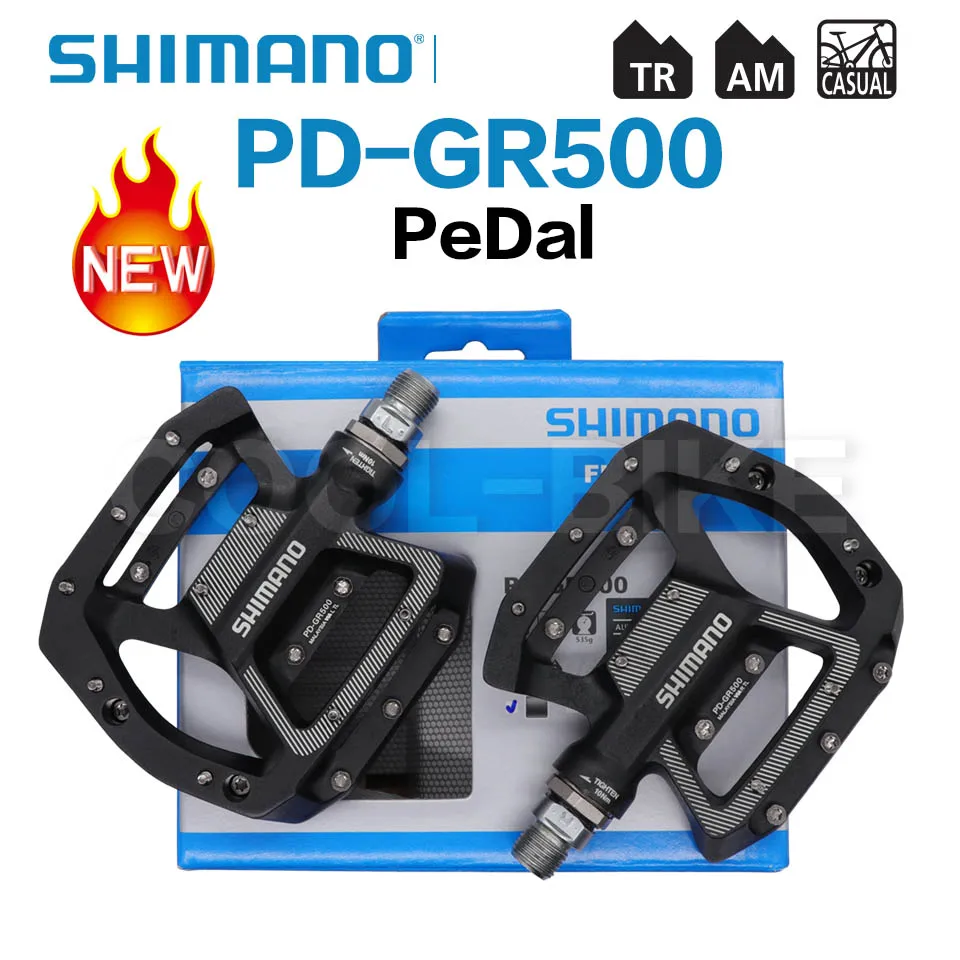 Shimano PD GR400 GR500 شقة الدواسات شقة متب/درب/إندورو/BMX دراجة الدواسات PD-GR400 PD-GR500 #2