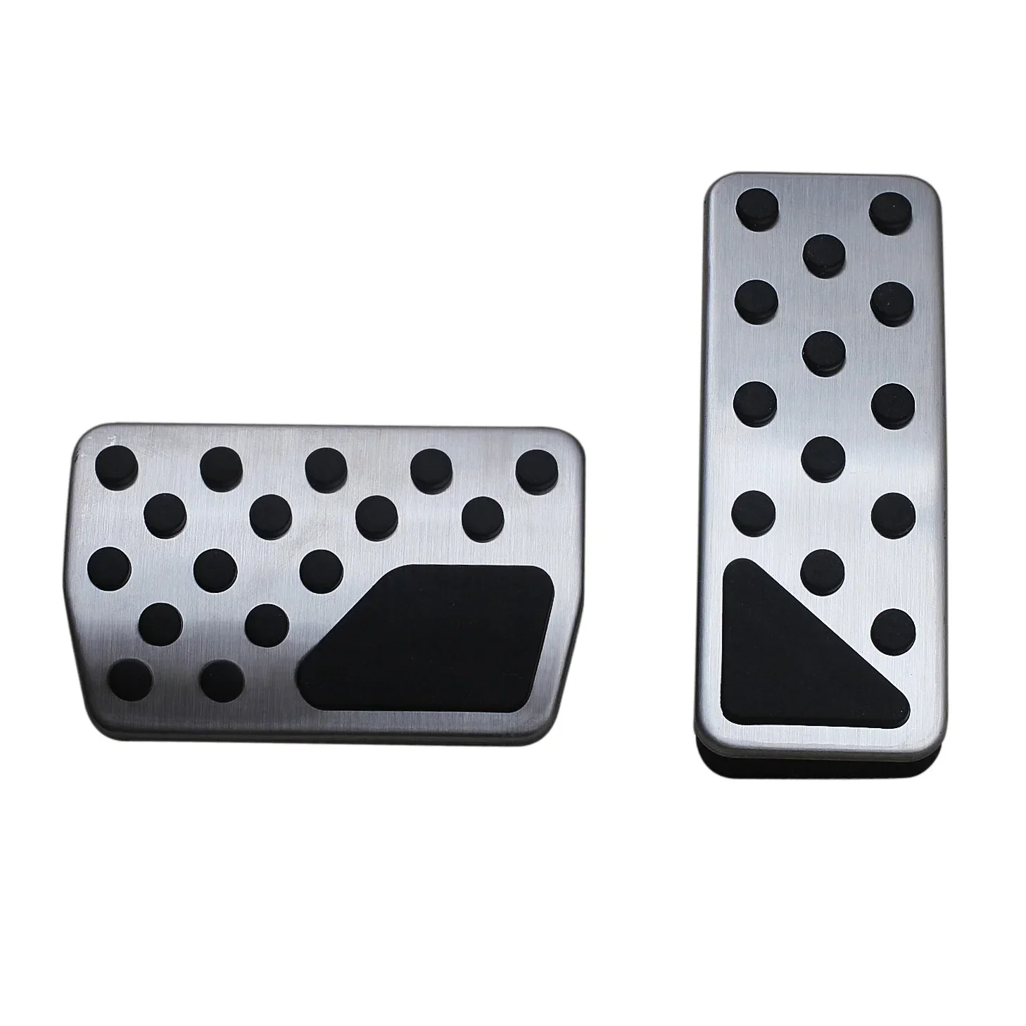 Stainless Steel Brake Gas Pedal Pad Cover Kit For 2011-2021 Jeep Grand Cherokee / 2011-2024 Dodge Durango