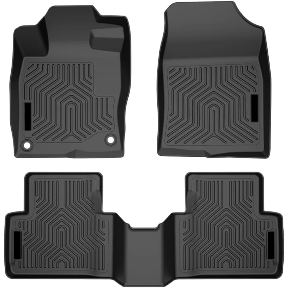 

Грузовые вкладыши TPE для Honda Insight/Civic Coupe/Civic Sedan 2016-2021, 3 шт., черное всепогодное полное покрытие спереди и 2-го ряда