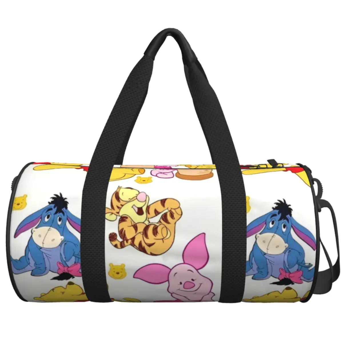 

Winnie The Pooh And Friends Travel Bag Training Sports Bags Large Novelty Gym Bag Men Women Printed Weekend Fitness Bag