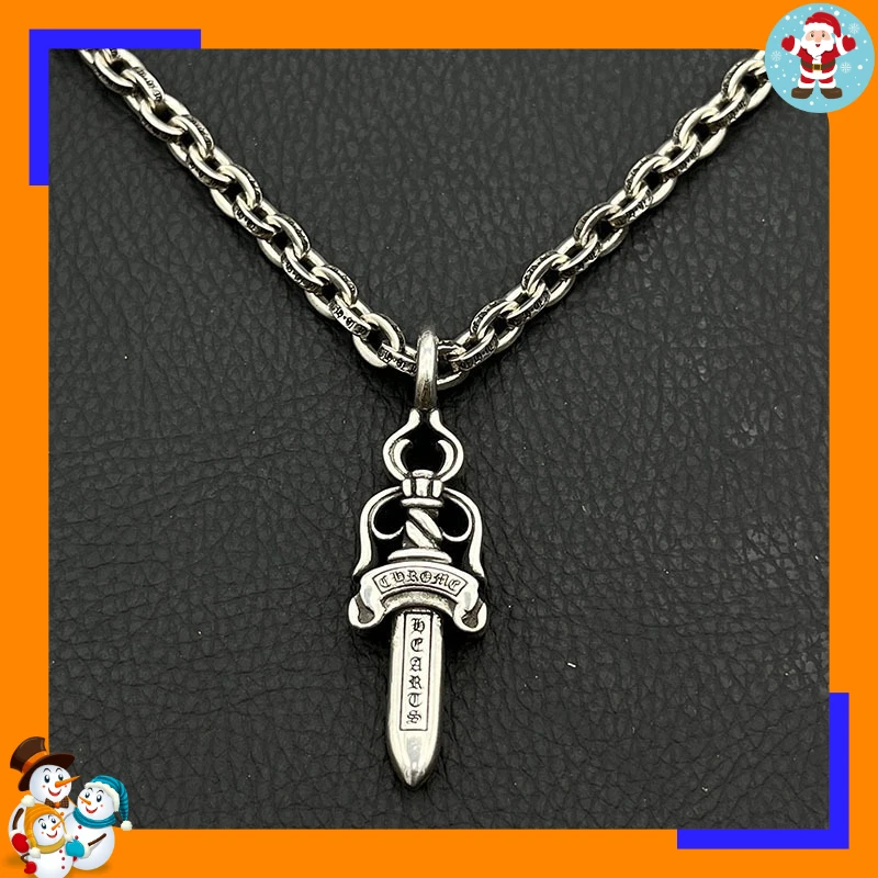 Premium Retro Sword Necklace Medium Hip-hop Personality Pendant Classic Trendy Brand Punk Domineering Explosion