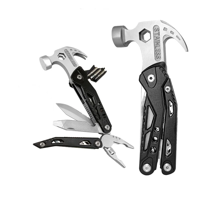 

Fold Hammer 14-in-1 Hammer MultiTool, Multipurpose Tool for The Home, Camping Equipment, Hammers, Pliers, Survival Pocket Knife