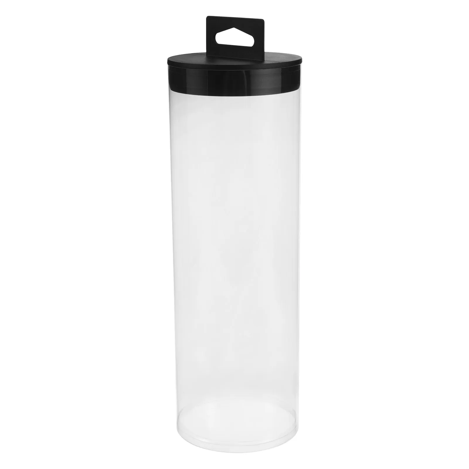 

Clear Plastic Cylindrical Ball Storage Container for Tennis Pickleball Shuttlecocks Table Tennis Balls Compact Display Stand