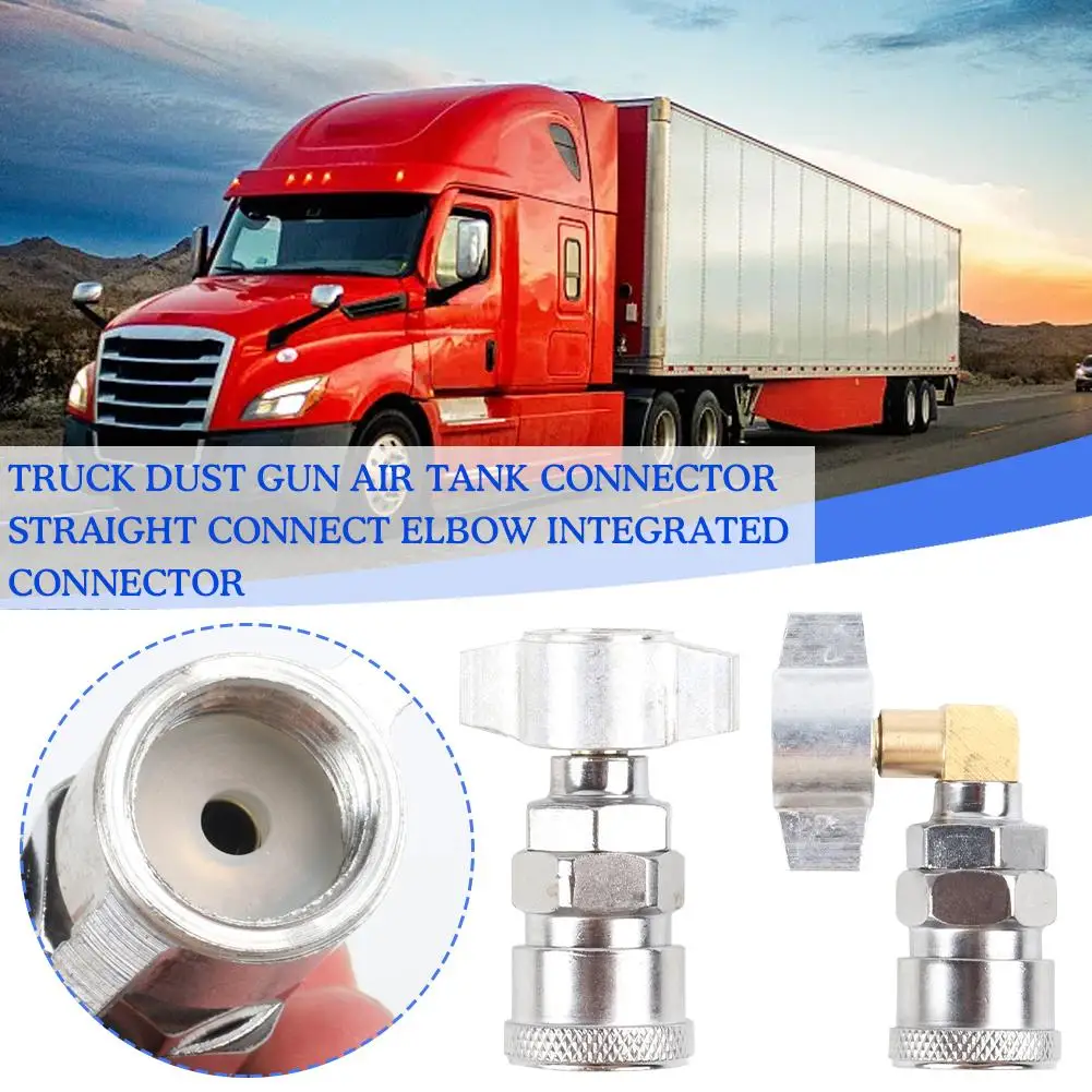 

Truck Dust Gun Air Tank Connector Straight Connect Accessories Elbow Car Integrated Connector T0F5