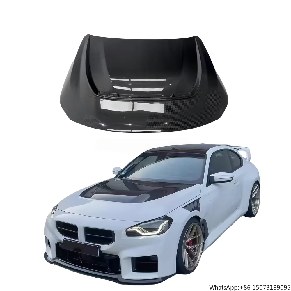 

For M2 G87 dry carbon fiber hood bumper fender body kit ventilation cooling engine cover