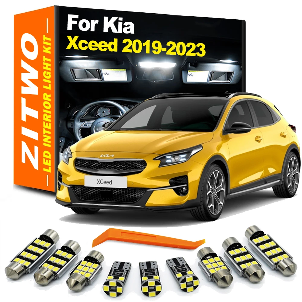 12 шт., автомобильные лампы для внутреннего интерьера, для Kia Xceed 2019 2020 2021 2022 2023