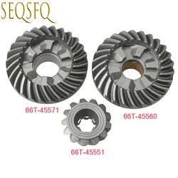 Kit de engranajes 66T-45560 66T-45551 66T-45571 para Motor fueraborda Yamaha Parsun Hidea 2 tiempos 40HP 40X piñón inverso hacia adelante