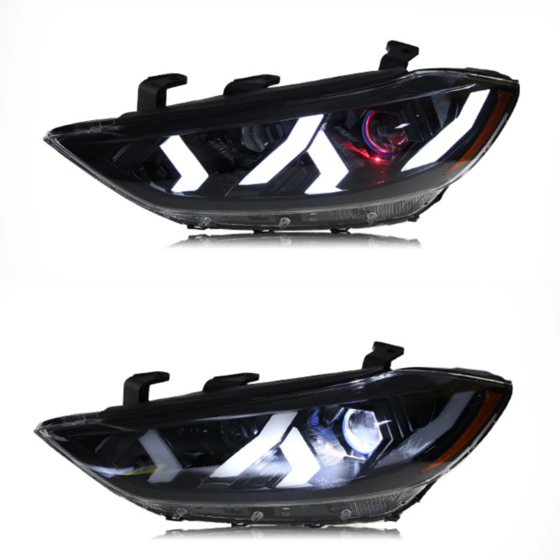 

Led Front Headlight Assembly for Hyundai Elantra 16-20 Modified to Lamborghini Style Daytime Running Light Turn Signal