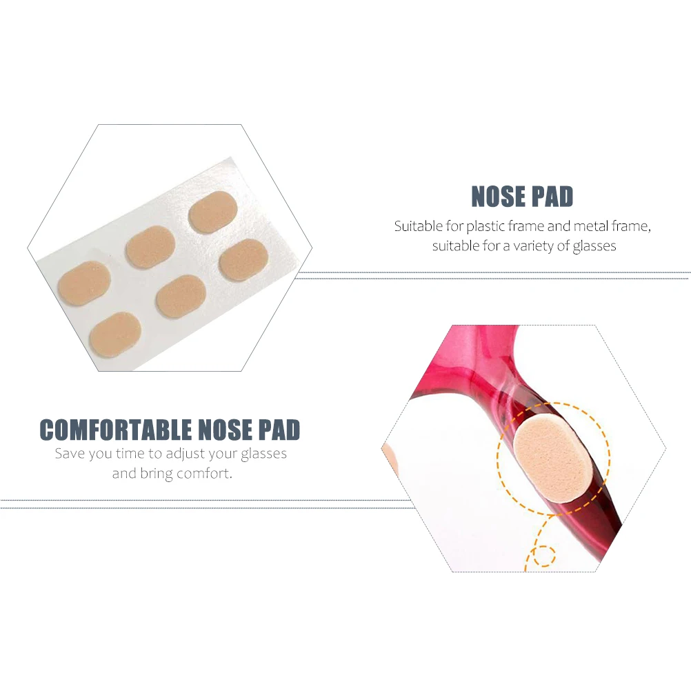

80 шт. подушечки для носа, самоклеящиеся мягкие подушечки из ЭВА, удобные противоскользящие принадлежности для очков, аксессуары для очков