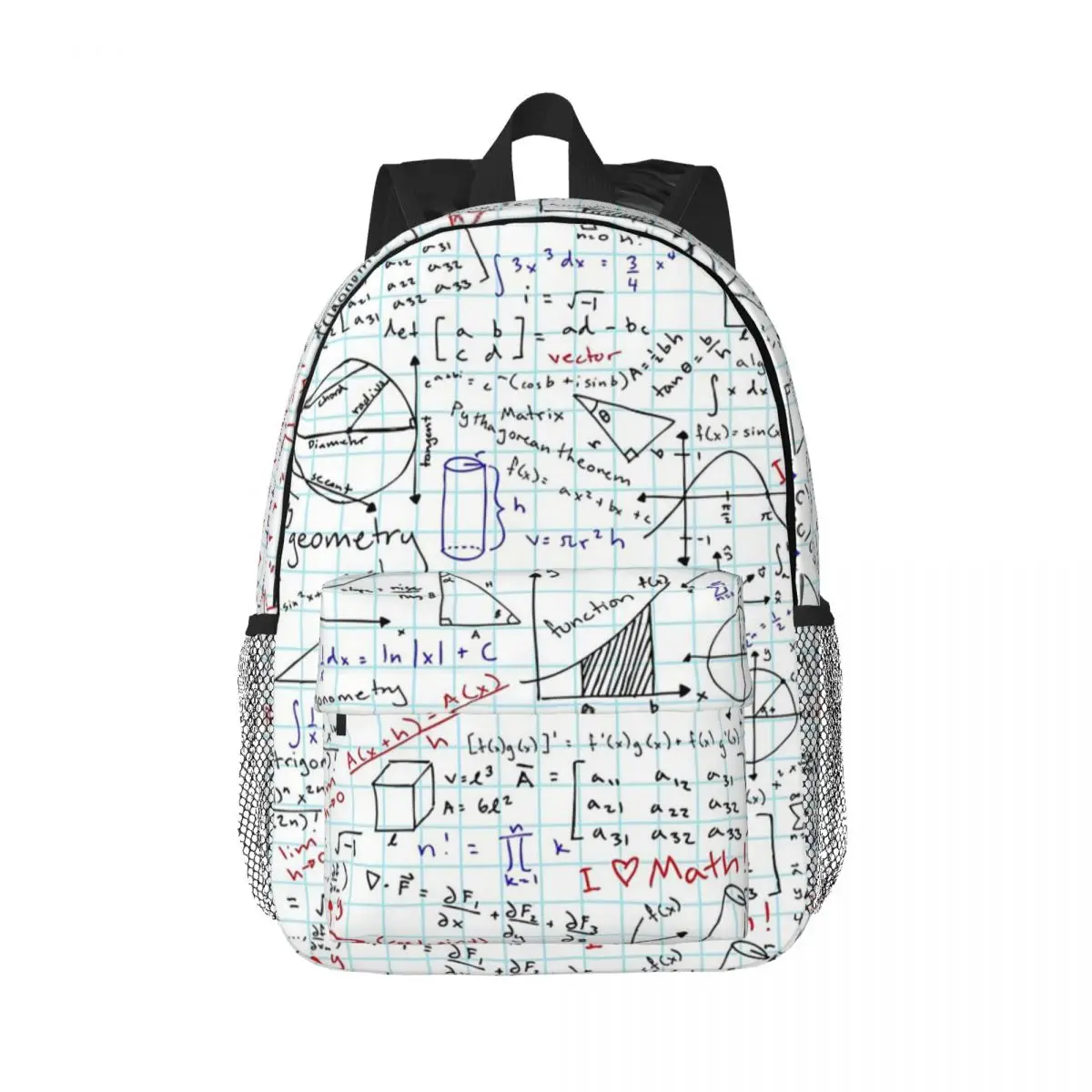 Math Homework Backpacks Teenager Bookbag Casual Students School Bags Travel Rucksack Shoulder Bag Large Capacity