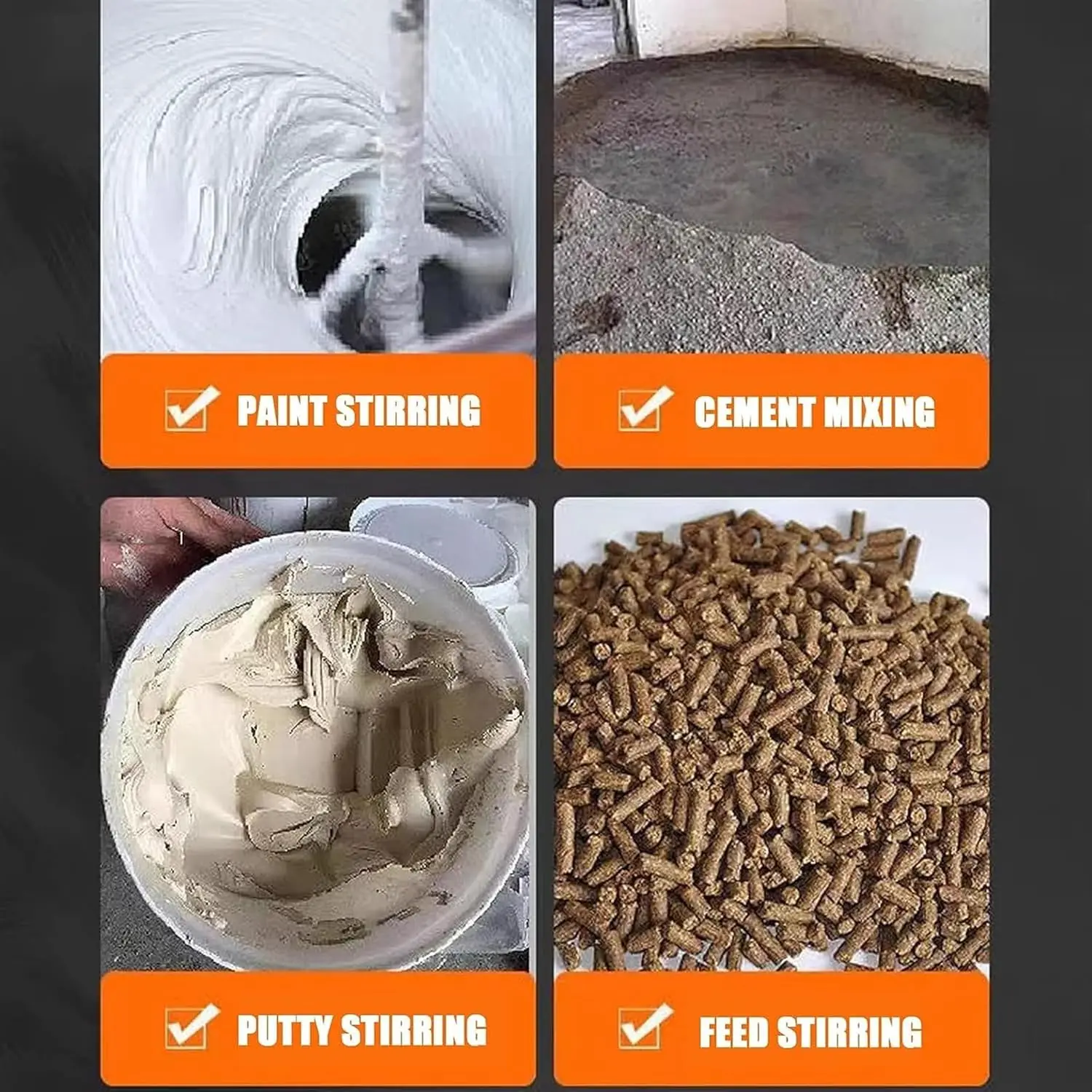 آلة خلط الطلاء الأوتوماتيكية، آلة خلط الخزان الكهربائي 2800 واط، محرض الهواء الكهربائي، سرعة 0-1400 دورة/دقيقة، مع حامل مساعد و