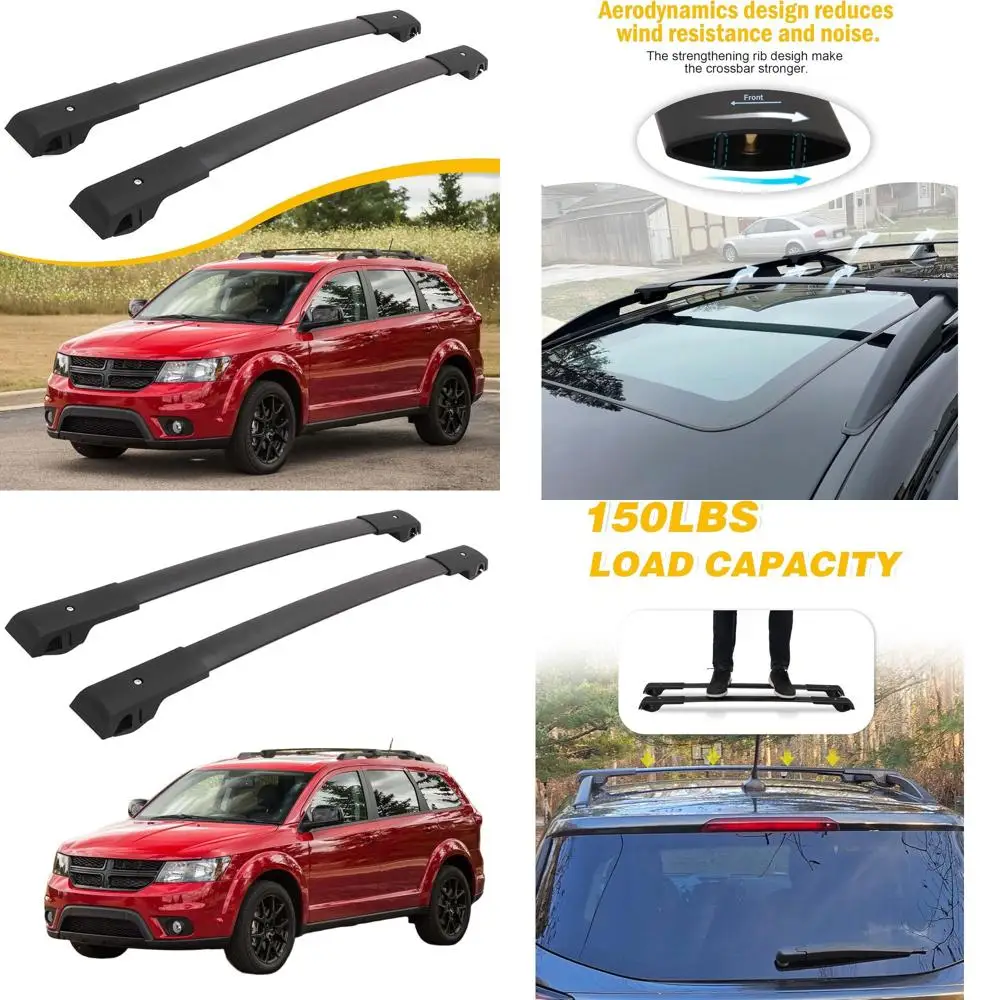 

Universal Roof Rack Crossbars for Dodge Journey 2009-2020 with Side Rails and Cargo Carrier