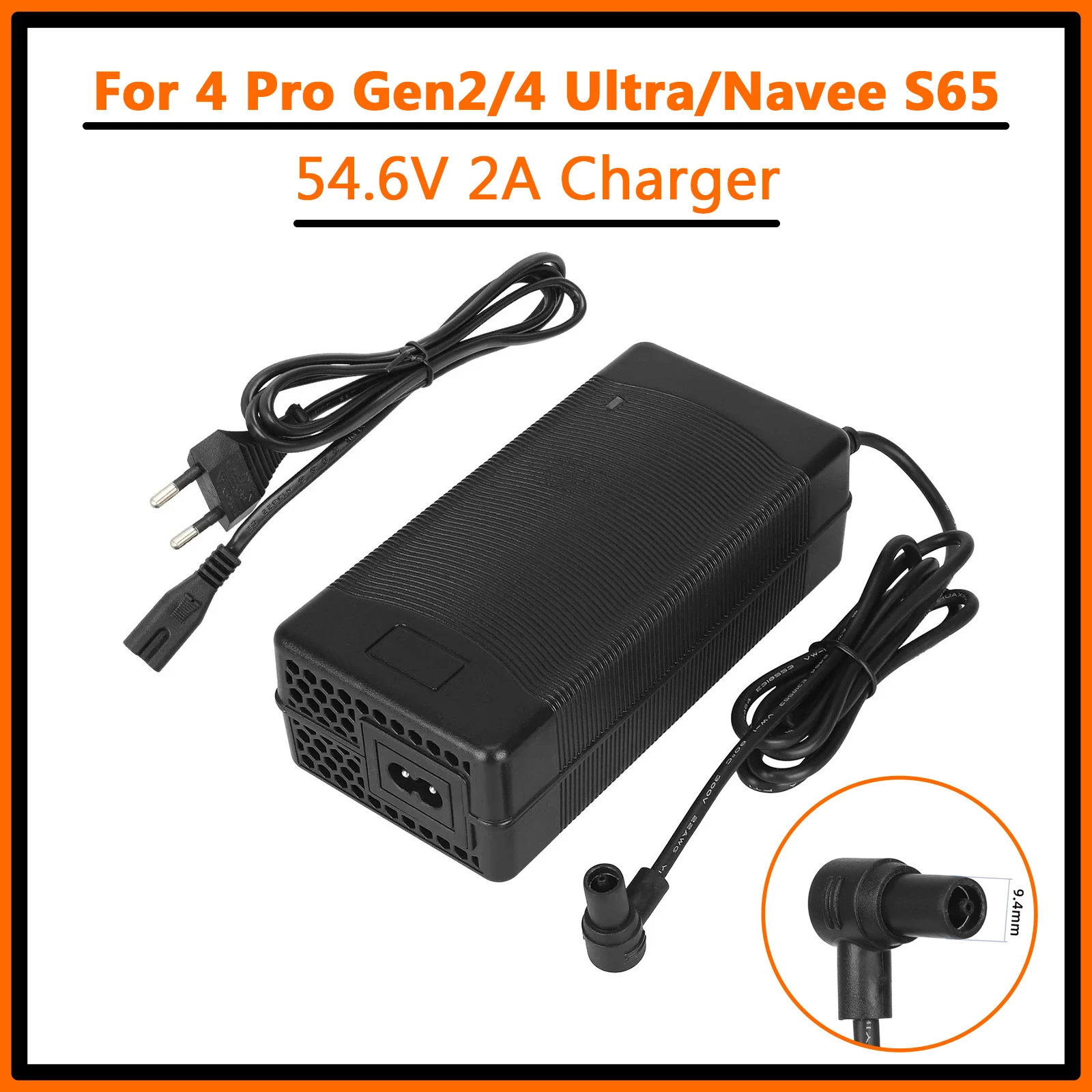 

54,6 В, 2 А, зарядное устройство для электрического скутера, адаптер питания, универсальное зарядное устройство для Mi 4 Pro 2-го поколения/4 Ultra/Navee S65, литиевая батарея для скутера