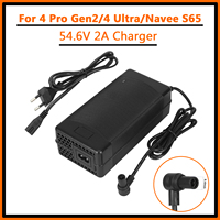 54.6V 2A Electric Scooter Charger Power Adapter Charger Universal for Mi 4 Pro 2nd Gen/4 Ultra/Navee S65 Scooter Lithium Battery