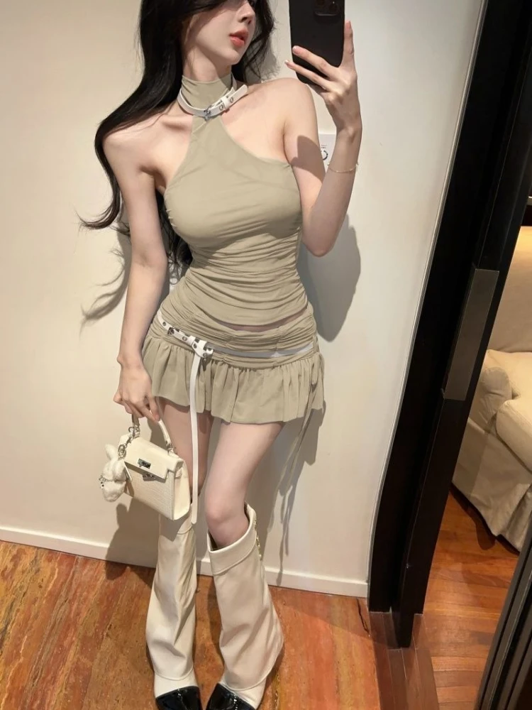 

Вечерние комплекты из 2 предметов с юбкой для женщин, летняя мода, 2025 Co Ord, винтажный фестиваль, новинка в том же стиле, женская одежда Y2k, наряд