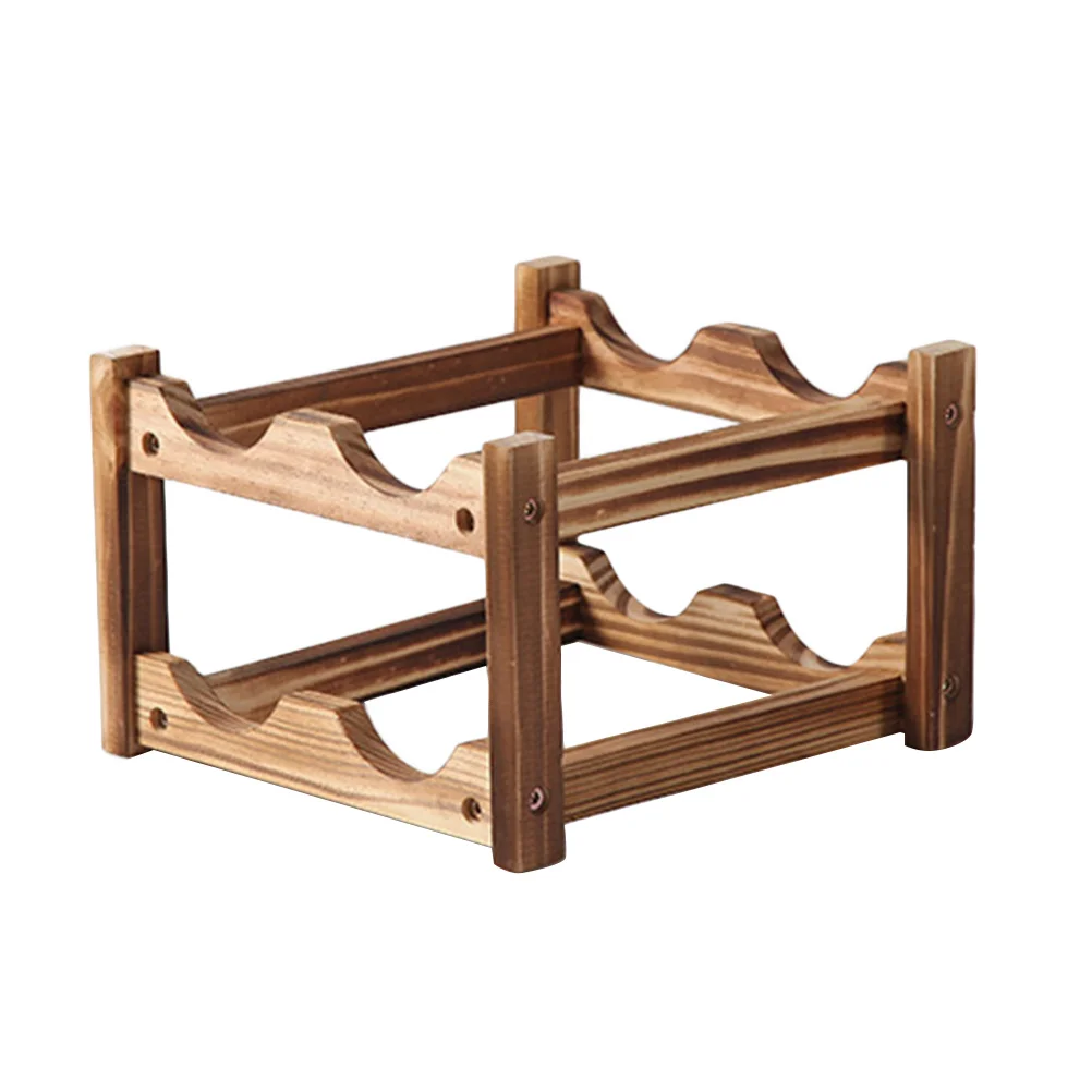 

Деревянная полка, одноуровневая плоская стоячая полка для хранения, декор для домашнего бара, ресторана, держатель для бутылок