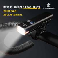 OFFBONDAGE Bicycle Light LED Night Riding Light Anti Glare Type-c Rechargeable Intelligent Photosensitive Lighting Outdoor Light