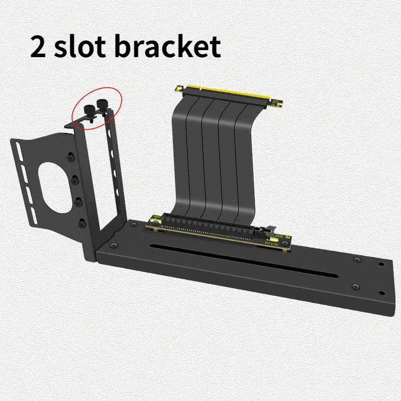 DIY 2/3 Slots Magnetic Vertical Mounting Bracket for Graphics Card Universal 7 PCI GPU Holder for PCIe 3.0 4.0 5.0 Riser PC Case