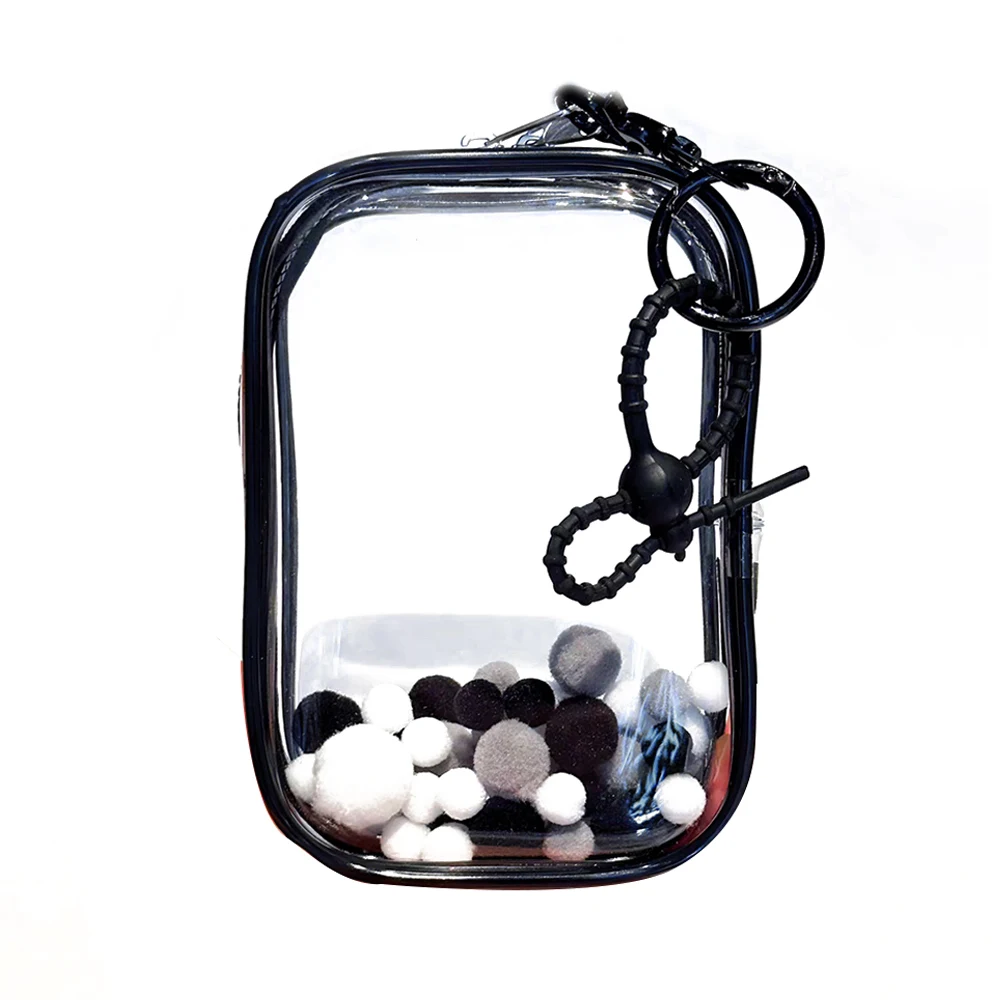 PVC Storage Case Keychain Bag Organizer Box Storage Pouch Mystery Box Transparent Thicken Classic Keychain Wallet Doll Bag Hot