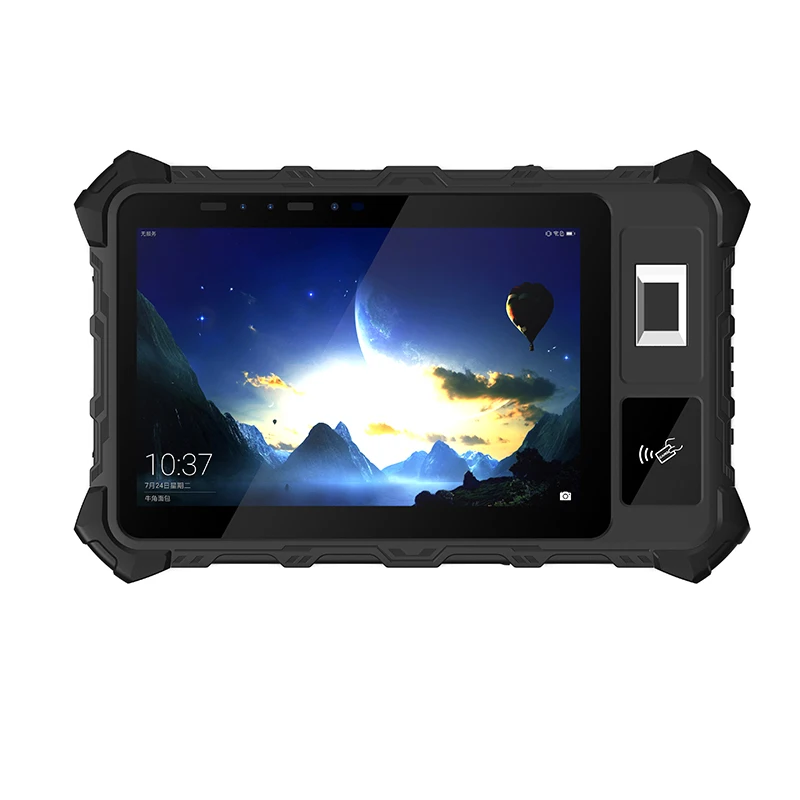 Face Recognition Tablet PC 8 Inch Rugged Shockproof IP65 Industrial Fingerprint Android 13 OS Touch Screen Memory Card Free Sdk
