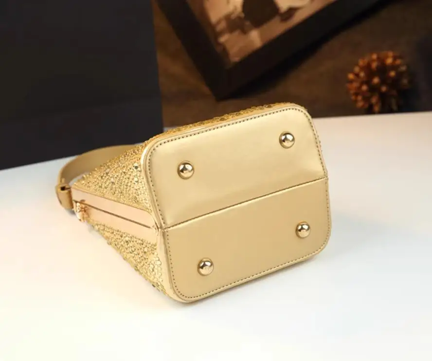 المرأة حقيبة الهاتف المحمول حقيبة كروسبودي 2025 جلد طبيعي عمودي حقيبة يد صغيرة الماس كريستال حجر الراين كليب حقيبة كتف #6