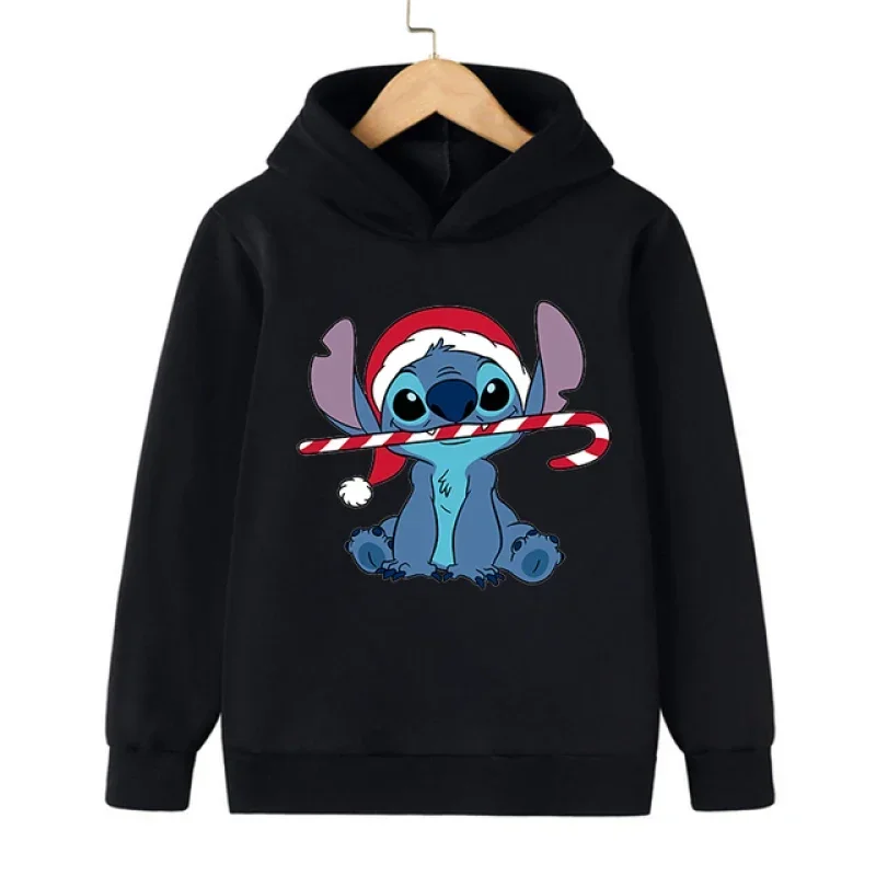 Anime Stitch Hoodie Cartoon Women Clothing Long Sleeve Hooded Pullover Woman Sweatshirt Manga Hoody Casual Clothing Female Top