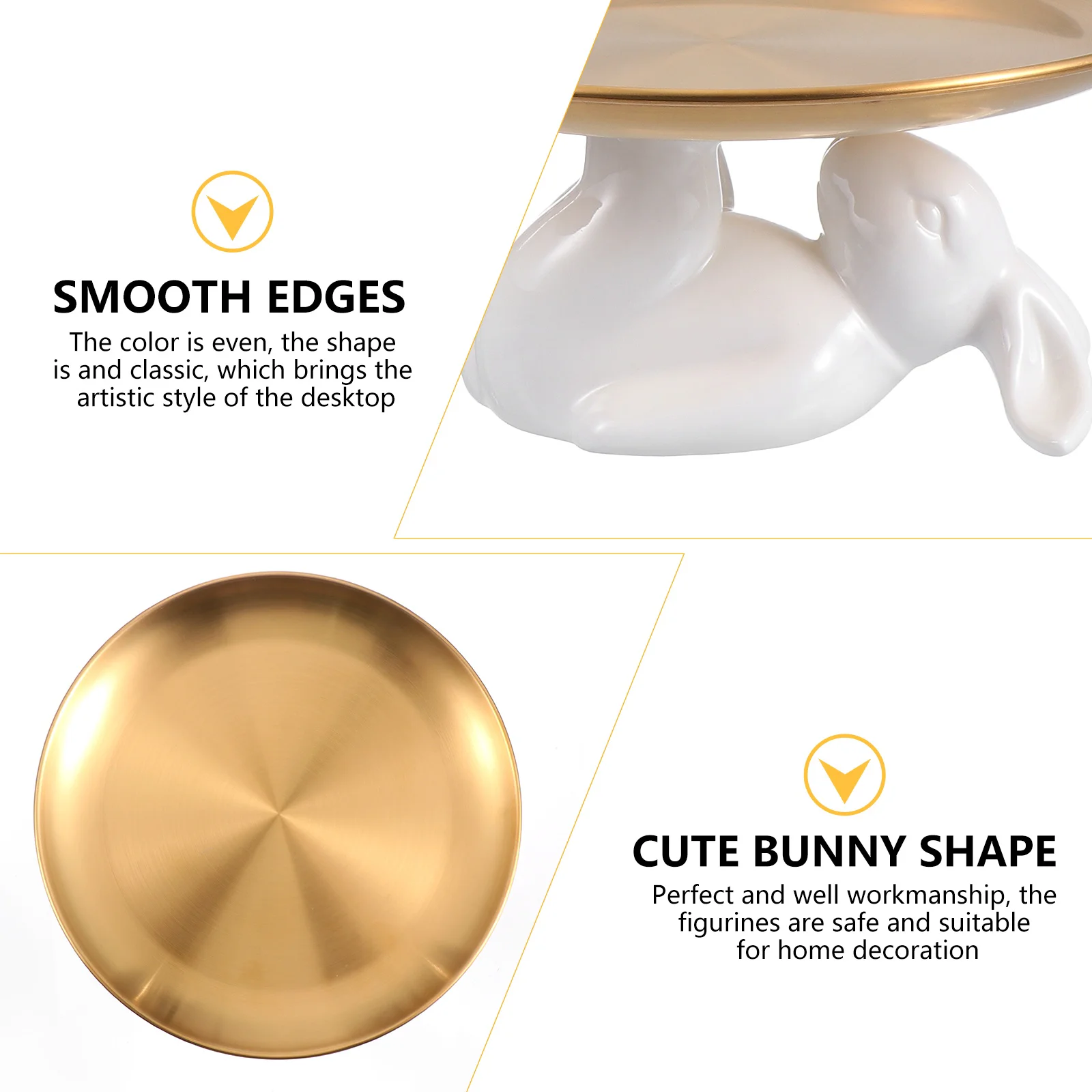 Display Stand Ceramic Rabbit Tray Serving Platter Ceramics Bowl Wedding Party Food Holder