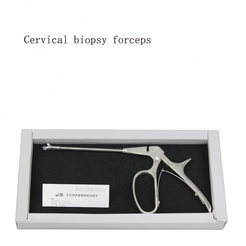 Cervical stainless steel biopsy forceps round head long round head biopsy forceps gynecological instruments biopsy tools