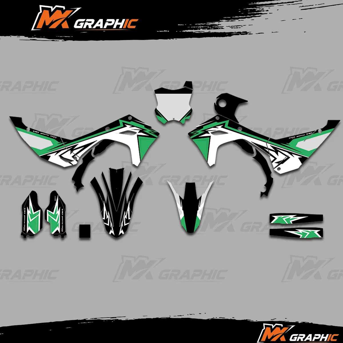 

For Kawasaki KX450 KX450F 2024 2025 KX250F KX250 2025 2026 Graphics Decal Sticker Motorcycle Accessory