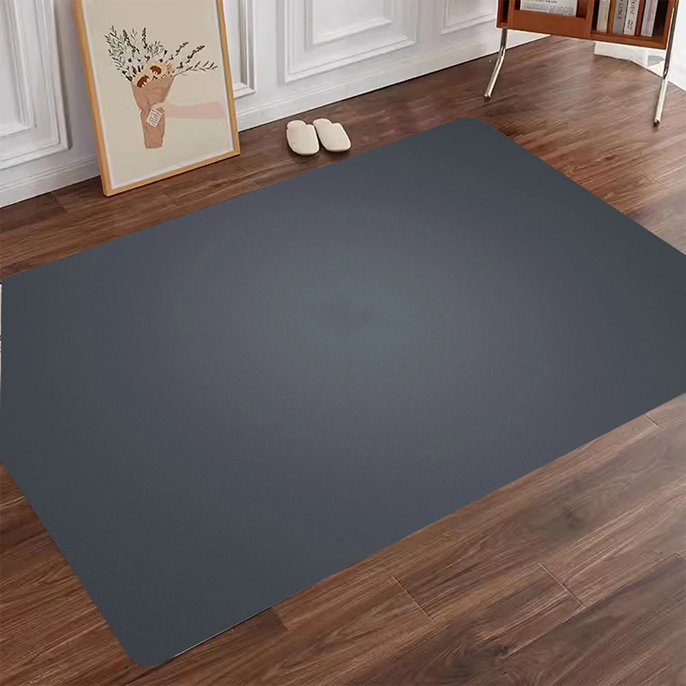 

Living Room Floor Mat Bath Mat Diatom Mud Soft Pad Drying Carpet Doorway Bathroom Rug Non-slip Dirt-proof Pure Color Foot Pad