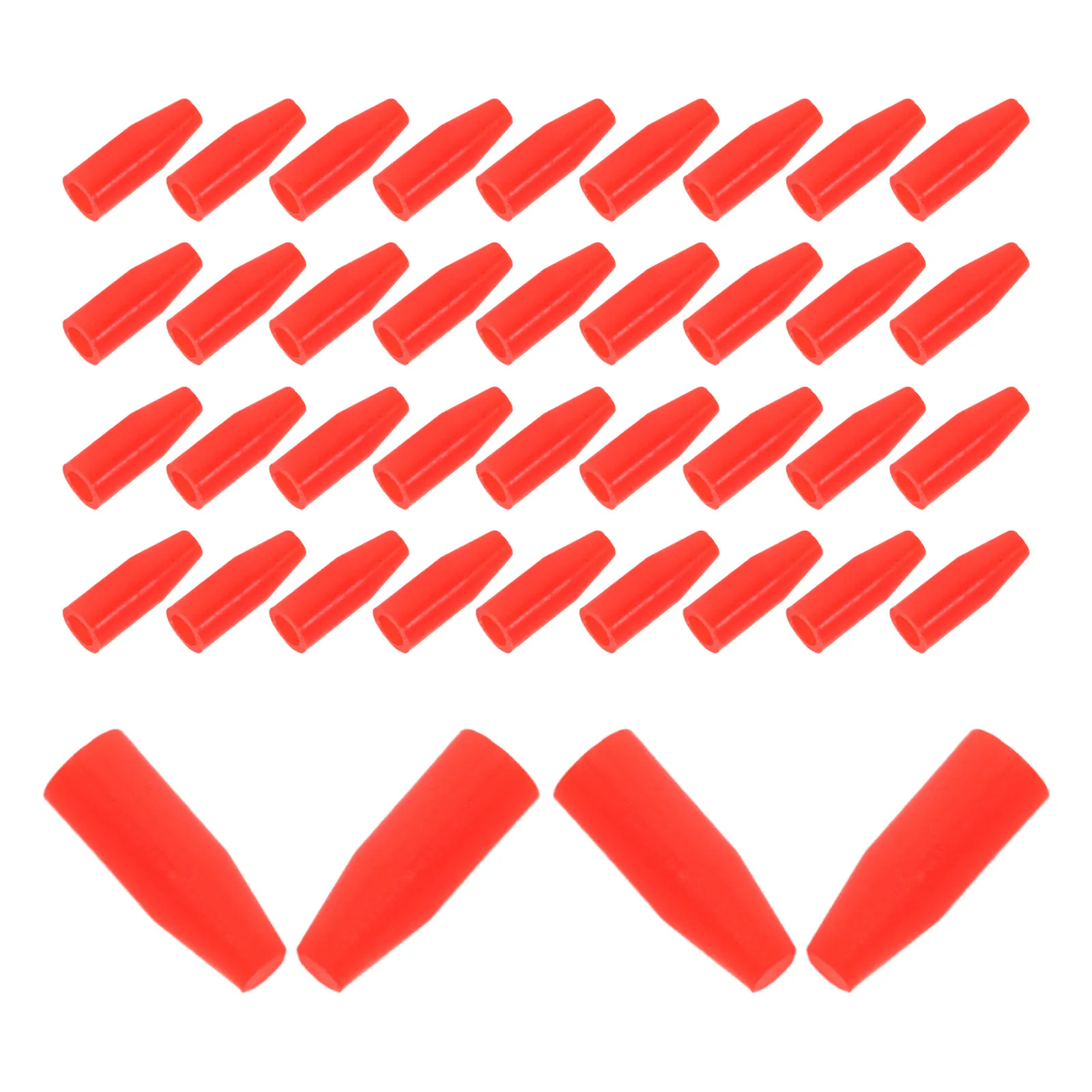 

50 шт. защитных силиконовых чехлов для термометров, многоразовые, для лабораторий, кухни, использования на открытом воздухе, сменные накладки на датчики