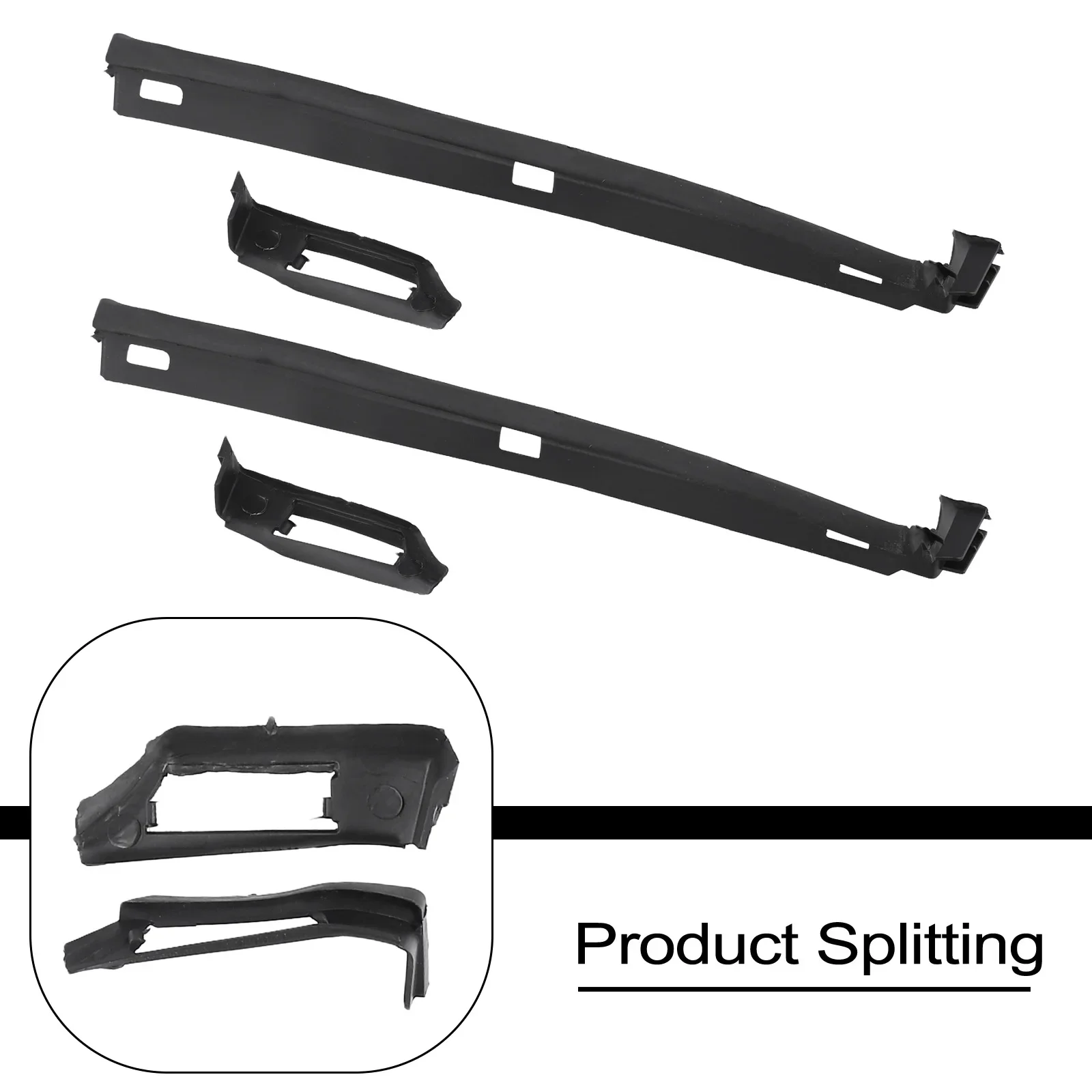 4pcs/SET Front Fender Seal For Mercedes For E Class W210 1996-2002 2106987130/7330 2106987230/7430 ABS Fender Seal