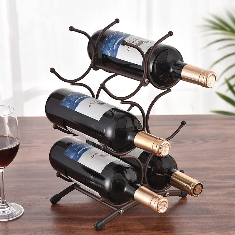 High-quality Iron Wine Bottle Rack Creative And Practical Living Room Decoration Cabinet Wine Display Storage Rack