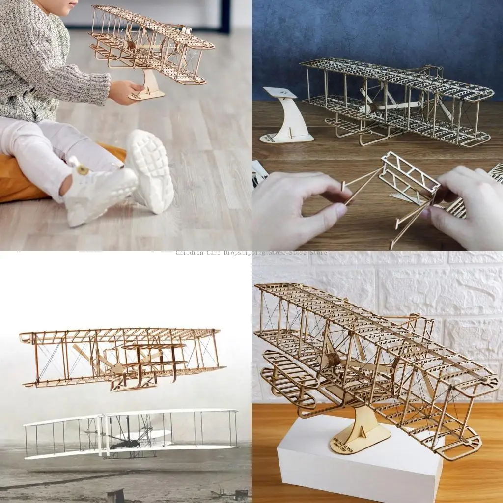 

Model Aircraft set Puzzle DIY Wright Flyer Model Airplanes set Gift