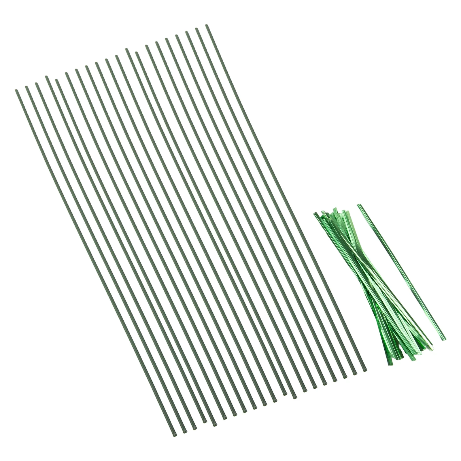 Adjustable Plant Stakes Flexible Plant Stakes Green Flexible Rod Bendable Structure Compatible With Vegetables