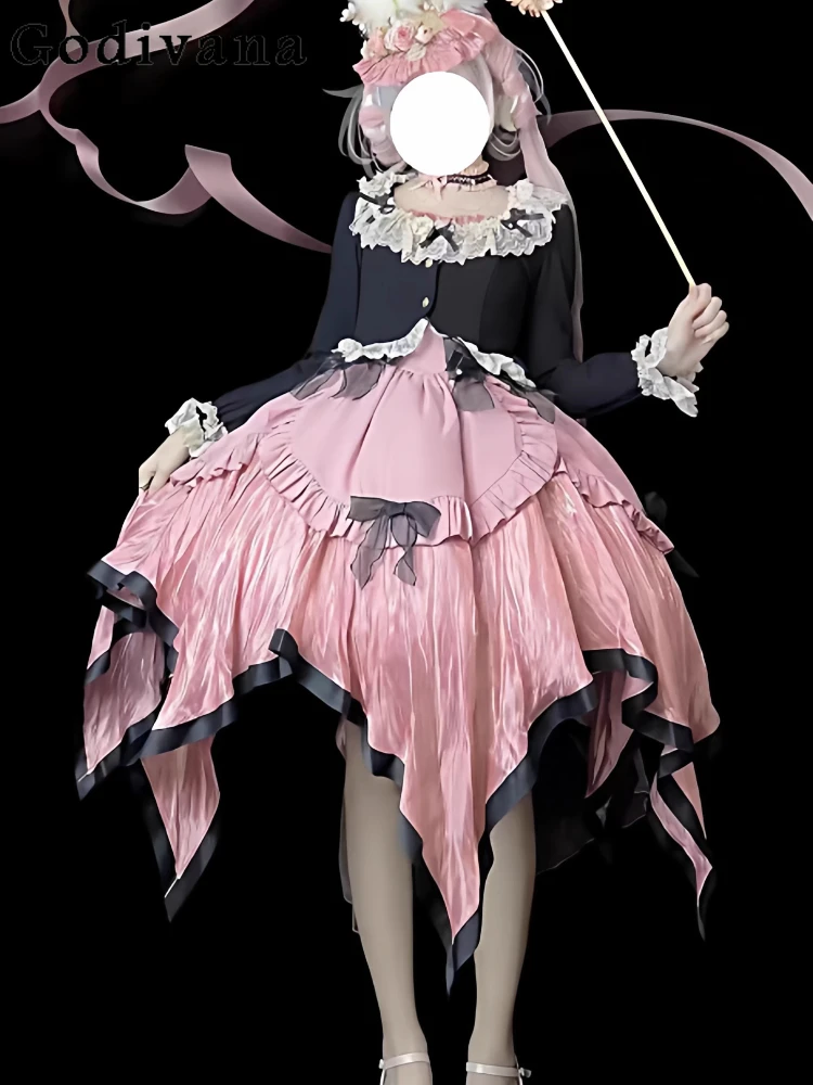 

Весенне-осенний элегантный кардиган в стиле Лолита для девушек, милый винтажный топ с кружевными оборками, универсальный, омолаживающий, модный, с длинным рукавом