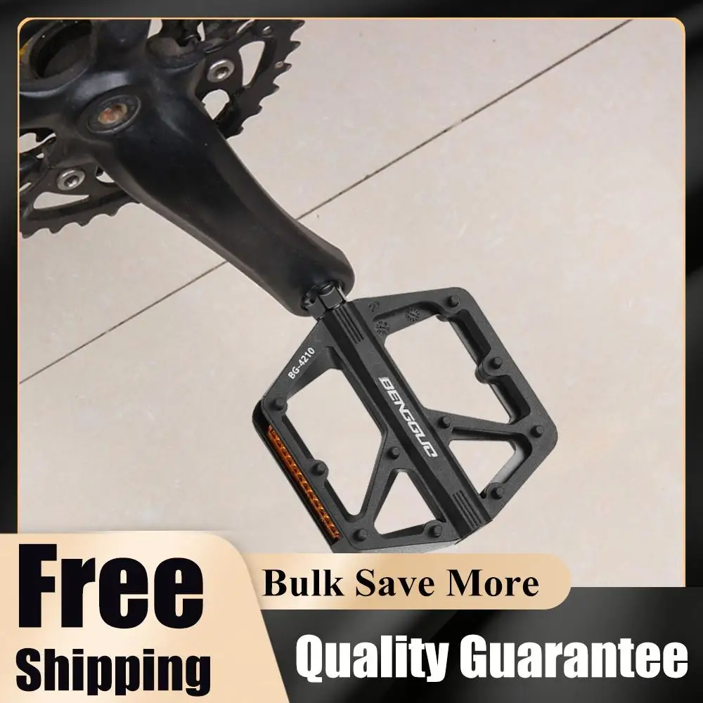 

Велосипедные педали с двойным подшипником DU, нейлоновые, с отражателем, платформенные, водонепроницаемые, безопасные, аксессуары для велосипедов