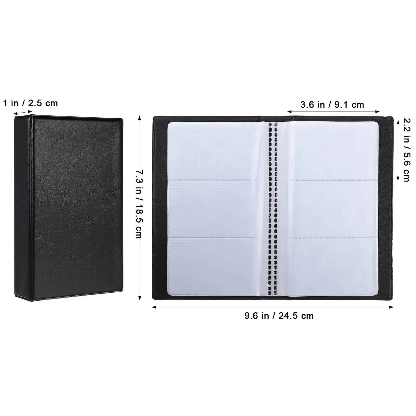 120pcs Business Book Clear Pocket Organizer Large Capacity Storage Holder Portable Card Case For Men Women Id Card Holder Desk