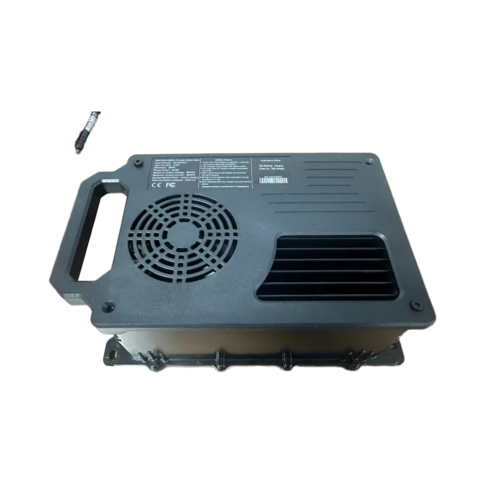 New Product 3300W Portable with Handle Lead-Acid for Electric Bus 72V/40A Lifepo4 Smart DC OTP Battery Charger with CE FCC