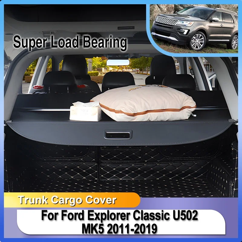 For Ford Explorer Classic U502 MK5 2011~2019 2012 2013 2014 2015 Retractable Trunk Security Cover Shielding Shade Accessories