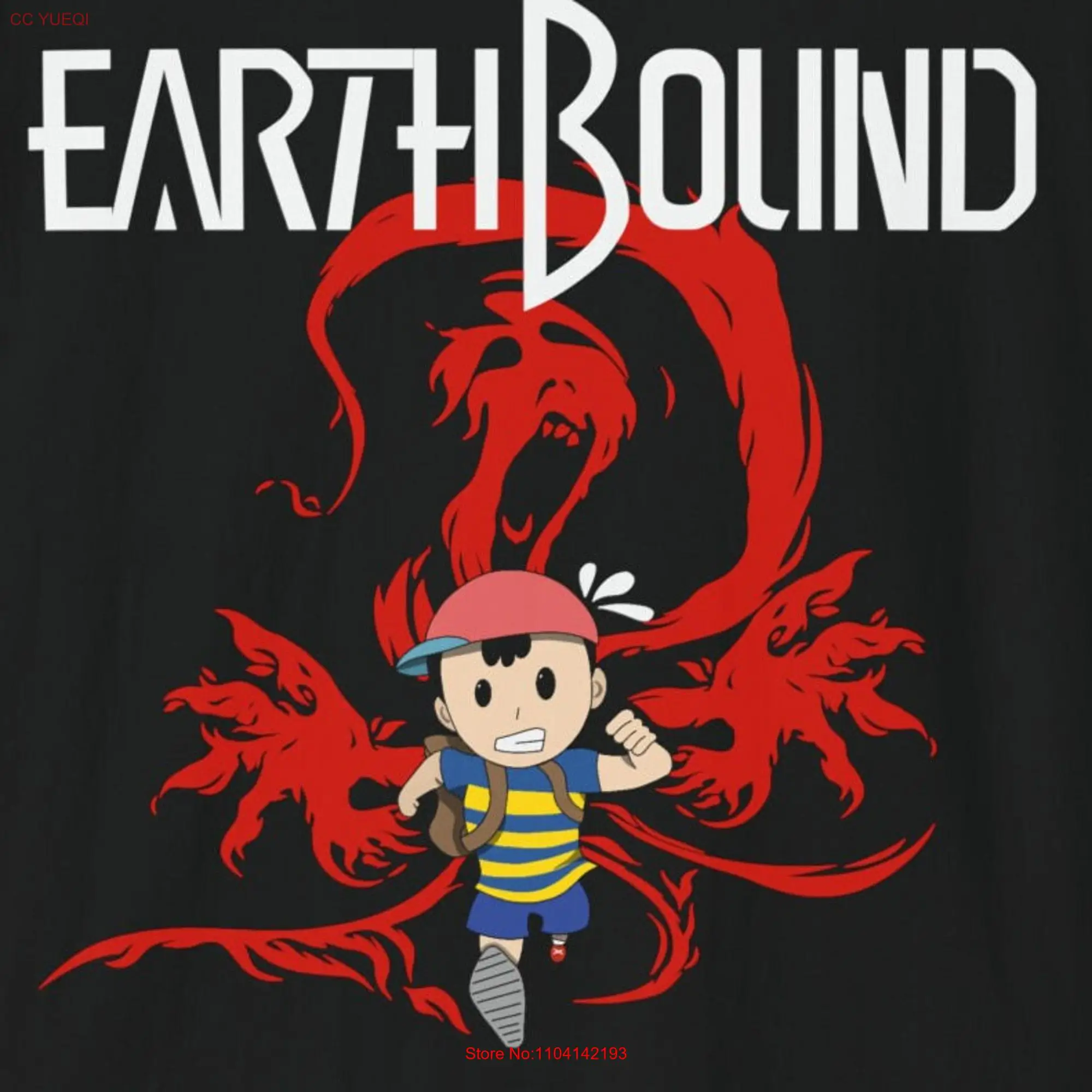 Earthbound Ness Giygas T Shirt long or short sleeves