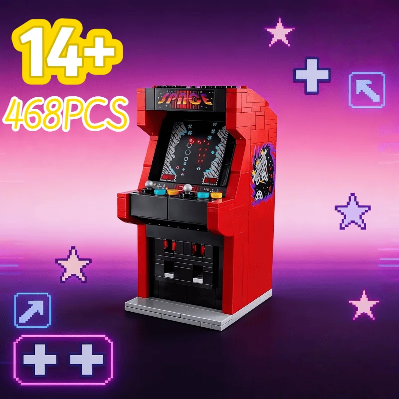

Новинка 2026 года: Конструктор из 468 деталей, креативная головоломка MOC 40805 «Аркадная игра» для детей, мальчиков и девочек, подарки на праздники и дни рождения
