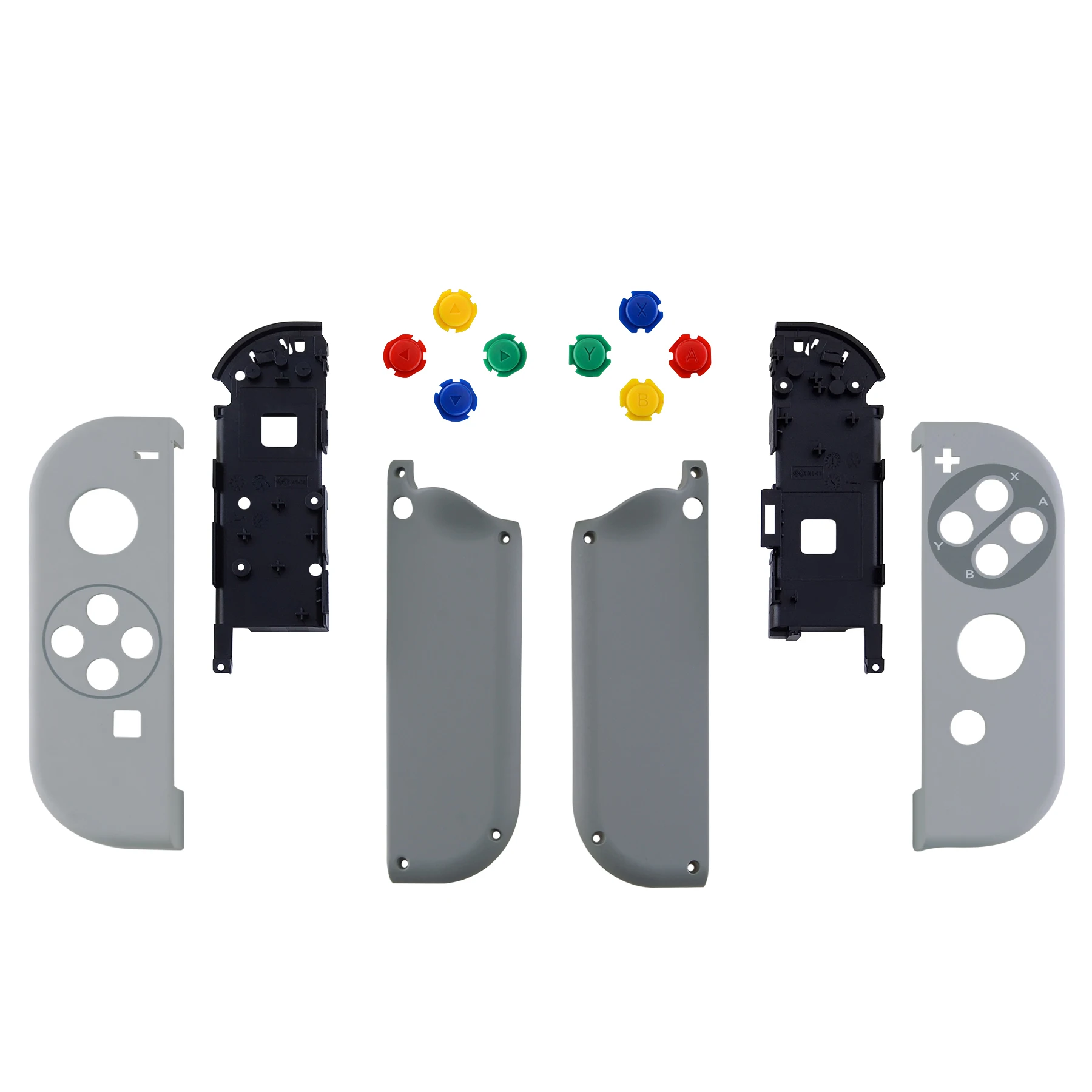 EXtremeRate-Boîtier de contrôleur à motifs personnalisés, coque avec boutons complets pour commutateur NS PomerCon et OLED Joycon