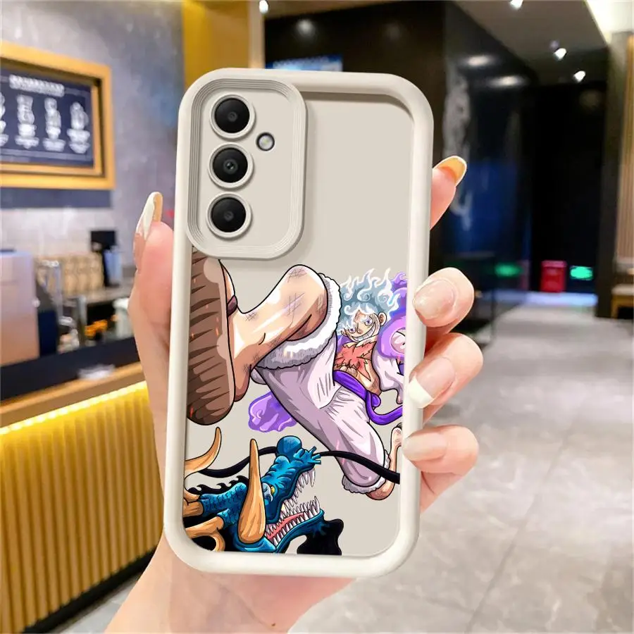 Etui z miękką powłoką One Piece Dragon Luffy na Samsung Galaxy A06 A15 A35 A73 A55 A53 A54 A72 A71 A52 A51 A25