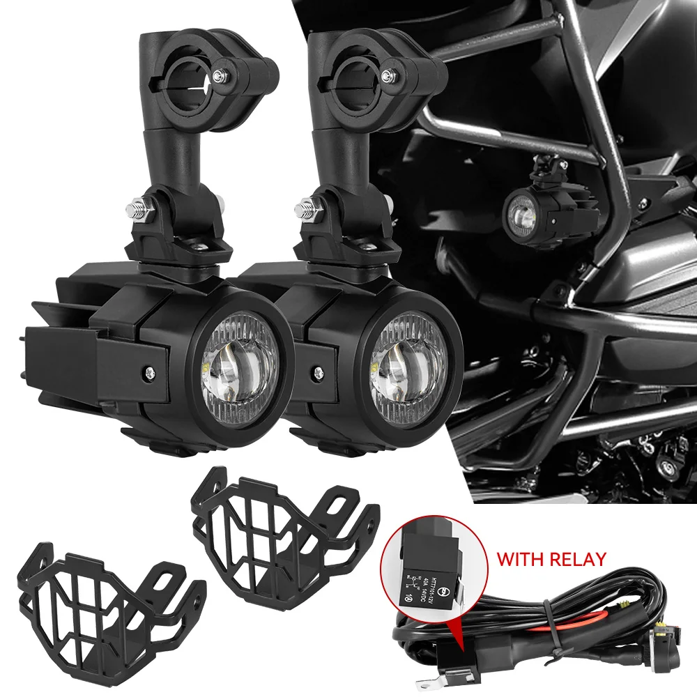 

Вспомогательные фонари для мотоцикла, светодиодные точечные противотуманные фары для R1200GS F800GS K1600, универсальные противотуманные фары для мотоцикла 40 Вт 6000 К