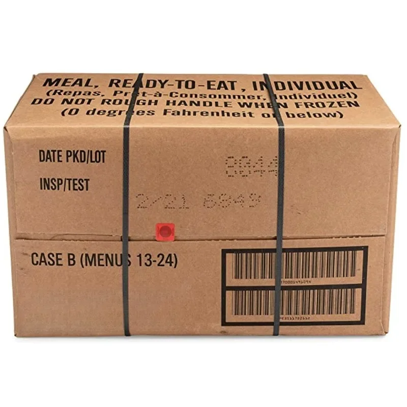24ct US Surplus MRE Refeições Prontas para Comer 2021 Inspect A + B Case Bundle Menus 1-24 Camp Kitchen›Comida liofilizada