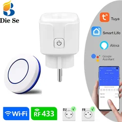 Commutateur de télécommande WiFi Z Rf, prises électriques sans fil, prise unique et émetteur pour appareil ménager, LED, 433 successifs, AC 220V, 16A